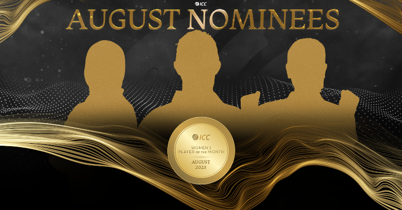 ICC's tweet photo. 🇳🇱 🇲🇾 ☘️

Unveiling the nominees for the ICC Women's Player of the Month for August 👇