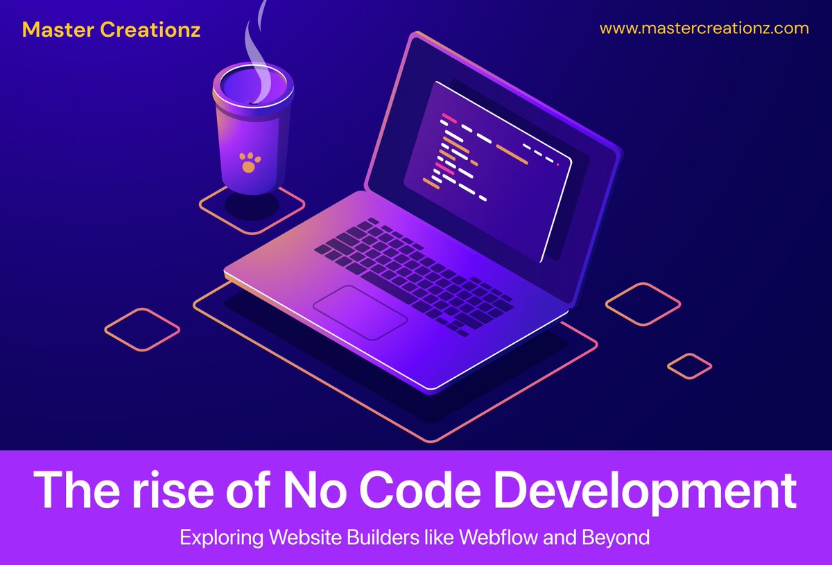 M_Creationz's tweet image. 🚀 Exciting News! We've just dropped a new blog on Medium, and you won't want to miss it. We're delving into the fascinating world of #NoCodedevelopment and exploring the game-changing potential of website builders like Webflow and more. 💻🌐
