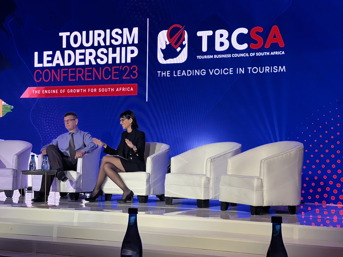 ixplore_africa's tweet photo. Conversation with @StatsSA. Mr Joe de Beer | Deputy Director General
Economic Statistics. Statistics South Africa &amp; Ms Anita Mendiratta | Special Advisor to the Secretary General United Nations World Tourism Organization.

#ixploreafricatravel #WeDoTourism #EngineofGrowth https://t.co/ZAO8PBy2sI