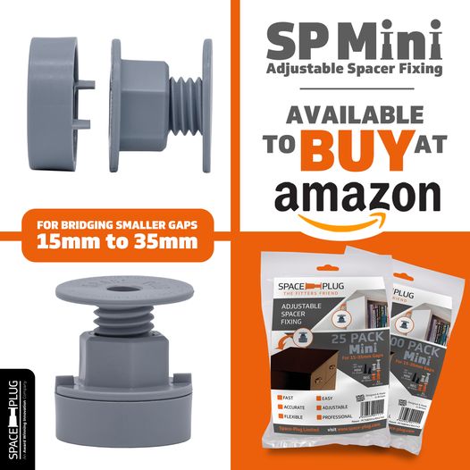 Space_Plug's tweet image. The SP Mini, is the same great secure adjustable fixing as the XL and Regulars, but bridges much smaller gaps of 15mm to 35mm.
Available Now on Amazon!➡️amzn.eu/d/94ByvJB
#MiniSpacePlug #availablenow  #furniture #kbb #spaceplug #bedroomfurniture
