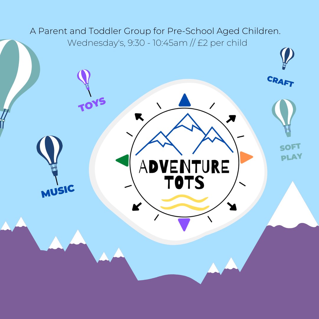 We're excited to launch a new term of Adventure Tots next Wednesday morning, 9:30am. All those with pre-school aged children are welcome to come along for games, music, crafts, soft play and more. 

For more details contact us: info@mylgcc.com