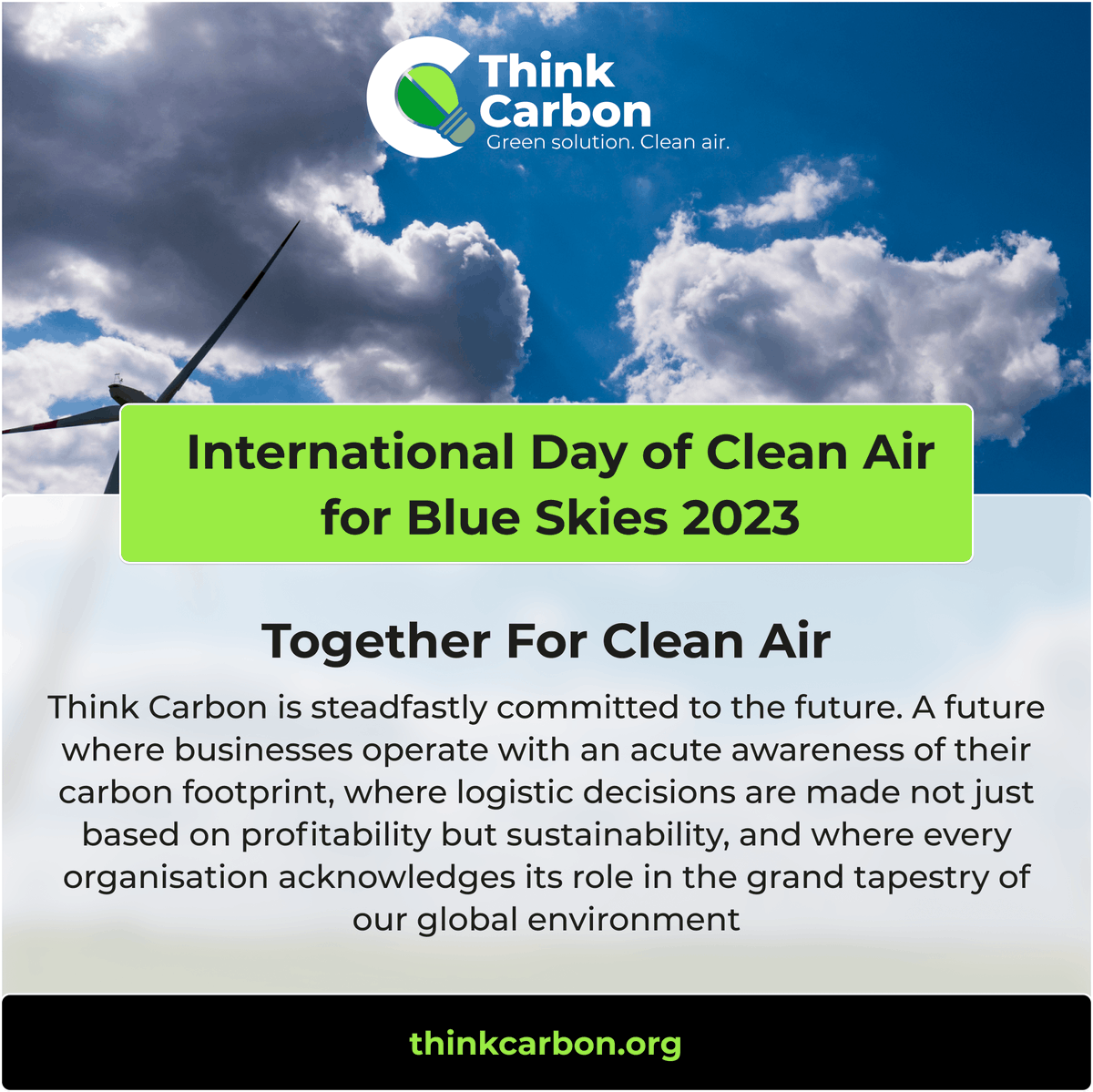 ThinkCarbon1's tweet photo. International Day of Clean Air for Blue Skies 2023

Together For Clean Air

https://t.co/gwaUE97gaF

#carbon #carbonemissions #carbonfootprint #netzerocarbon #netzero #netzeropollution #pollution #airpollution #environment #sustainability https://t.co/4vhXEZunsZ