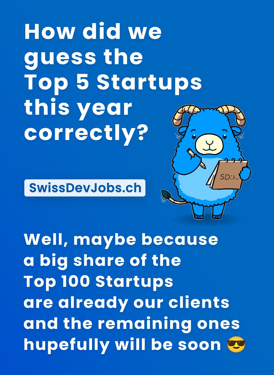 If you are asking yourself this question:

#TOP100SSU #SwissStartups #Switzerland