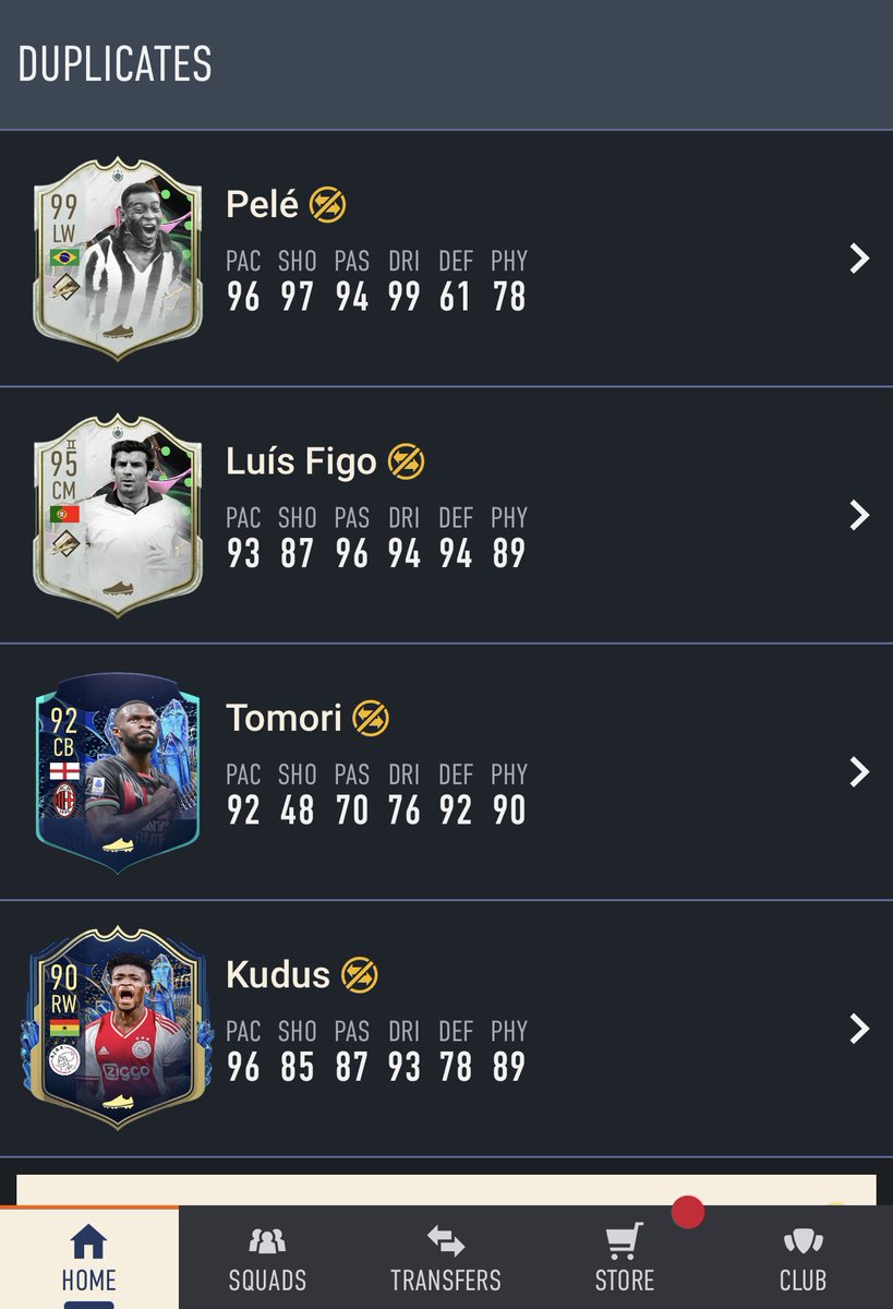 mwssam's tweet photo. @AsyFutTrader Pulled all of them and got dup pele like 5 time and dup ronaldo and dup messi once…still hunting for ss vvd… https://t.co/lWQMrepcr9