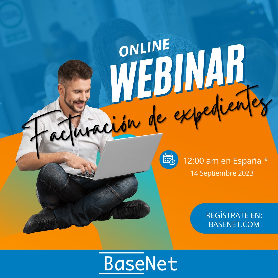 BaseNet_ES's tweet photo. Únete a nuestro webinar (gratuito para clientes).
Accede a nuestra página web: https://t.co/MMcbg4v7pK https://t.co/E84nqk5j8A