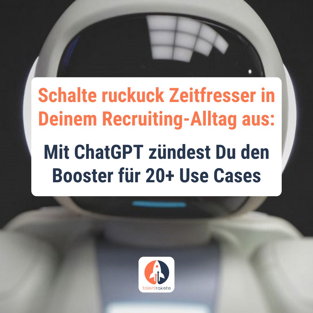 🤫Pssst… Wir öffnen gerade auf LinkedIn unsere ChatGPT-Schatztruhe für Dich – und zeigen Dir, bei welchen 20 Recruiting Use Cases wir gemeinsam mit ChatGPT echte Zeitfresser ausschaltent. 📦🔍

linkedin.com/feed/update/ur…