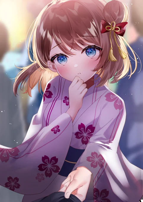 「…手、つないでもいい…?」 