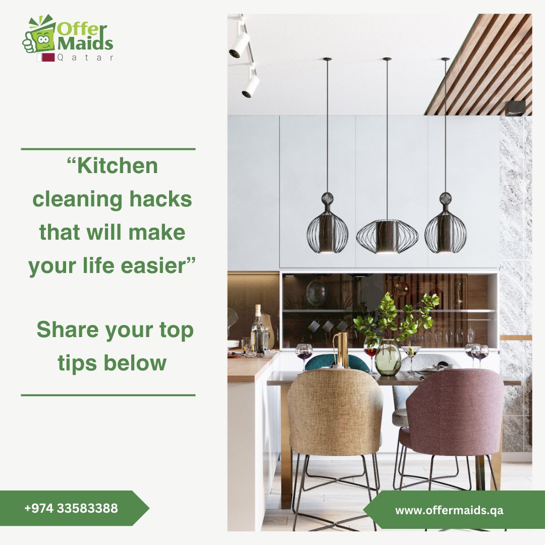 offermaidsqatar's tweet photo. We would love to hear how you manage your kitchen! 
https://t.co/IexoxAFCyH
#kitchencleaning #kitchencleaningtips #cleaningcompany #cleaningservices #qatar #maidservice #bestcleaningservice #bestcleaning #cleaningtips https://t.co/Dcbbf6N97k