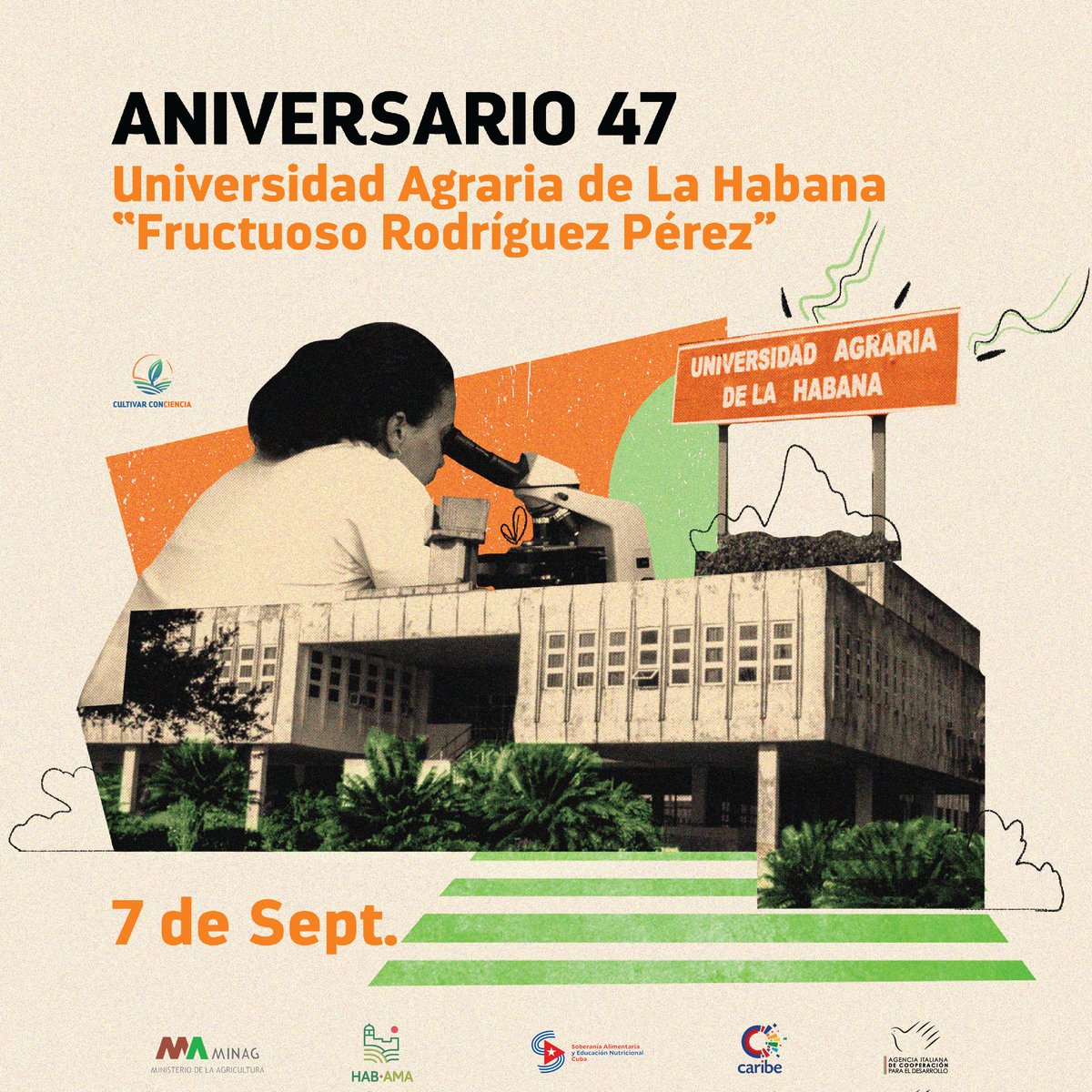 Arriba a su aniversario 47 la <a href="/UNAH_Cuba/">Universidad Agraria de La Habana - UNAH</a>, centro rector de tres carreras agropecuarias en #Cuba.
🔸 Institución reconocida en el sector agrícola y enfocada en la investigación científica y formación de profesionales de diferentes áreas del conocimiento.🌱🇨🇺
#SoberaníaAlimentaria