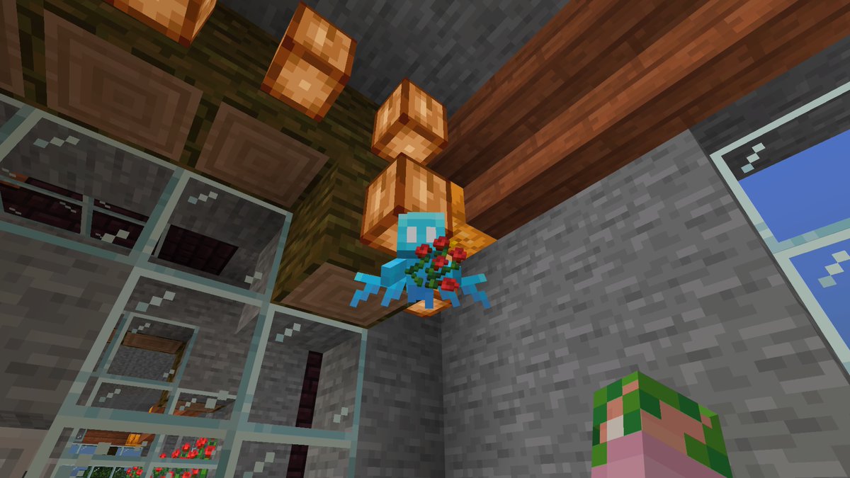 TerraTifaMogry's tweet photo. #PS5Share, #Minecraft #MCRealm #Realm "Ich glaub , das Helferlein mag Kakaobohnen, es buggt sich regelmรคssig unter einer ein." :D https://t.co/wMEDx2bhqf