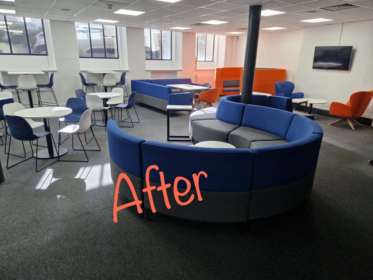 Blakesworkplace's tweet photo. Employees are biggest overhead in most businesses. If your most valuable asset is motivated it’s likely you will have a very business. This client has worked with staff to make their workplace somewhere to proud of please get in touch for advice &amp; design. sales@blakesws.co.uk https://t.co/JEruULflyS