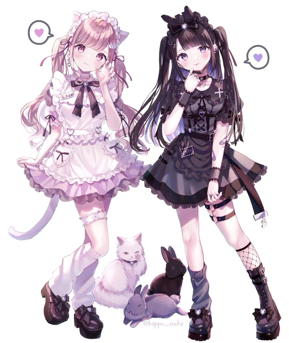 #私の作品知ってもらえたら幸せの極み どっちのメイドが好き?