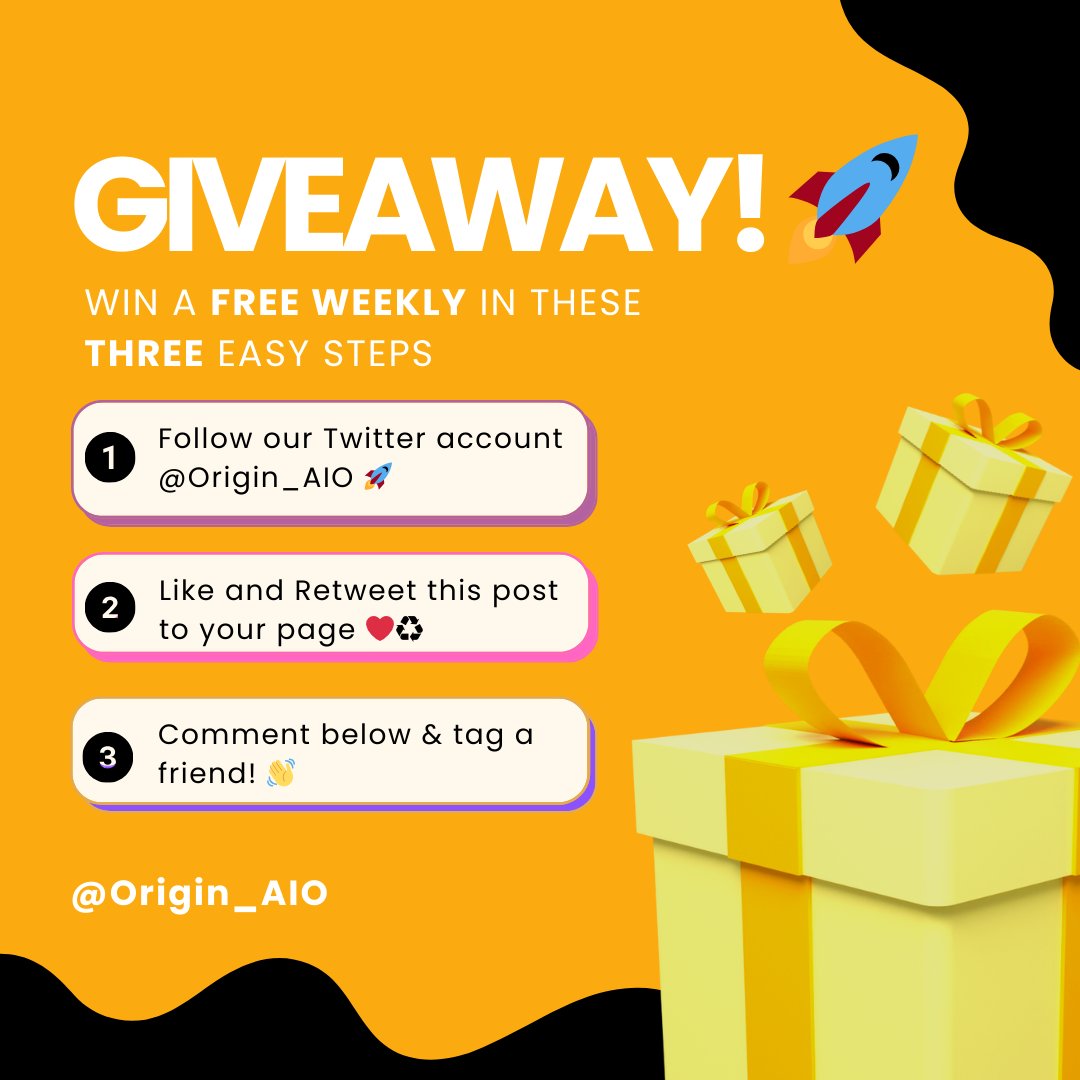 Origin_AIO's tweet photo. FREE Weekly Key Giveaway!! 🥳🚀

Rules: 

1) Follow @Origin_AIO 
2) Like ❤️ &amp; Retweet ♻️ this post
3) Tag a friend below ⬇️

The winner will be announced in 24hrs. 

Good luck all!! 🍀 https://t.co/5ivWHJKhbS