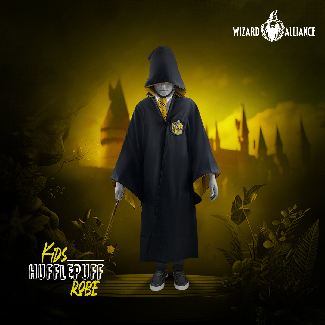 wizard_alliance's tweet photo. Nurture the spirit of Hufflepuff in young hearts with our Kids Hufflepuff Robe. 

Product Name: Kids Hufflepuff Robe
Link - https://t.co/H0Mk5agE9z
Email: Info@wizardalliance.co.uk

#harrypotter #hufflepuff https://t.co/1KyT5MfyN7