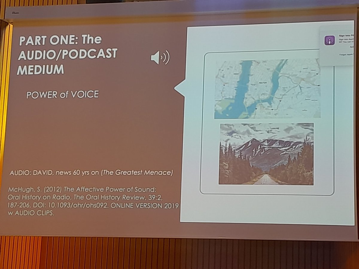 Fantastic podcast session today with @mchughsiobhan on voice and self disclosure  @radioandsound conference @RadioStudies #ecrea #podcasting