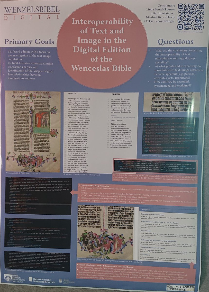 Wenzelsbibel-Digital (@wenzeldigital) on Twitter photo presenting our poster today <a href="/teimec2023/">Joint MEC and TEI Conference 2023</a> in Paderborn #digitalhumanities #digital #edition #tei #dh @PLUS_1622 @germanistik_sbg presenting our poster today <a href="/teimec2023/">Joint MEC and TEI Conference 2023</a> in Paderborn #digitalhumanities #digital #edition #tei #dh @PLUS_1622 @germanistik_sbg