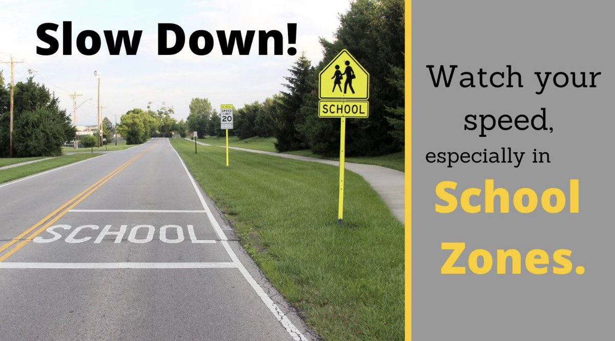 GreecePoliceNY's tweet photo. Kids are back to school & that means an increase in traffic from school buses 🚌, pedestrians 🚶♀️ 🚶, & cyclists 🚴.
Keep our children safe – Slow down in school zones ⚠️.
#BeSafeBeSmart #NHTSA https://t.co/WoSojI6L45