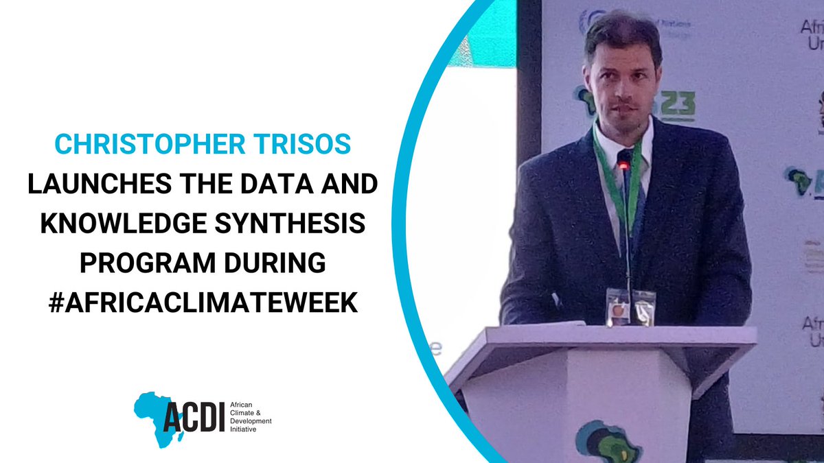 During #AfricaClimateWeek, ACDI researcher @christrisos has announced the Baobab project - a new synthesis program for African climate research in collaboration with @IDRC_CRDI, @IGG_NL, @FCDOResearch, @cdknetwork, @AGNESAfrica1 & @UCT_news More info coming soon!