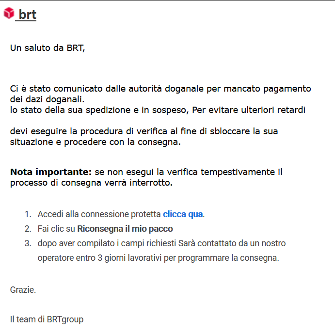 MalwarePotato's tweet photo. 🪝#Bartolini #phishing #Italy 🇮🇹

redirect: https://comtoat.americommerce[.]com/temp/abrt.html https://t.co/wToAWfB53X