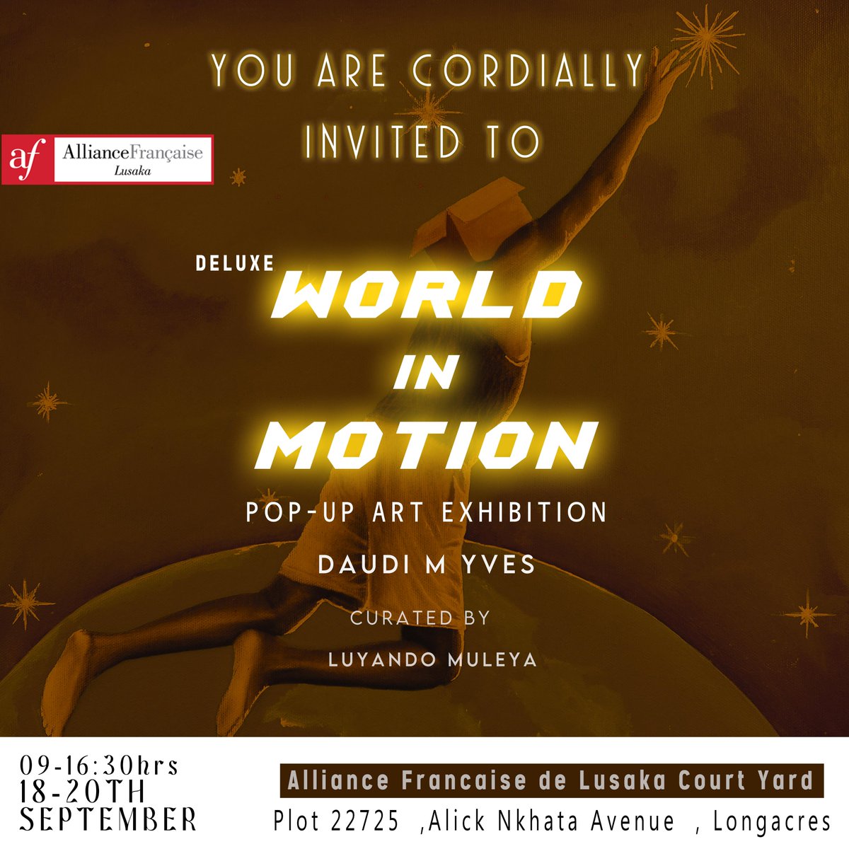 ArtistDaudi's tweet photo. Dear Art Lovers

We are thrilled to invite you to the World in Motion Deluxe Pop-Up Exhibition. As someone who appreciates cultural exchange and artistic expression, we believe this exhibition will captivate and inspire you.��the rest check the invitation card🥳 https://t.co/Amp5L4zgTq