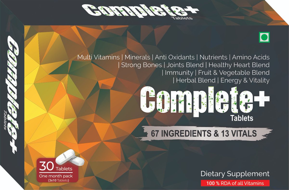 Complete Plus Multivitamin Tablets
meesho.com/search?q=AYUCA…...
#love #ayurvedamedicine #herbs #healthyliving 
We are the manufacturers of over 100 Ayurvedic products
Contact Us
WhatsApp/call (+919030306245)
Mail us:-support@ayucarlabs.com
[AYUCARLABS.COM]