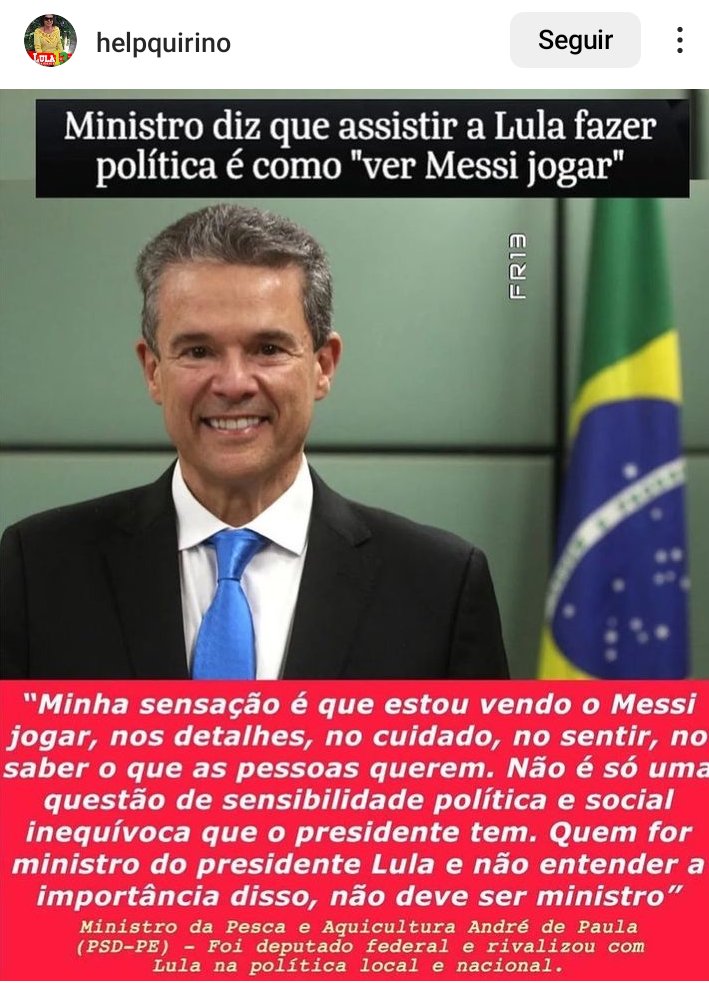 AnaCamp3436's tweet photo. Ministro de respeito este.
A percepçao que ele tem do @LulaOficial. Demonstra o qual o Presidente eh "ESTADISTA". https://t.co/cdoSHiJm6z