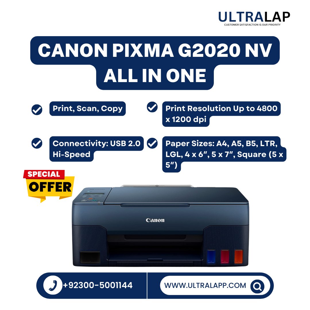 Ultra_Lap's tweet image. 🚀 Elevate Your Printing Game with the Canon PIXMA G2020 NV! 🚀
Transform your workspace today! 🎯
📥ultralapp.com
📞 0300-5001144

#CanonPixma #AllInOneExcellence #InkJetTech #HomeOfficeGoals #TrendingTech #BackToSchoolEssentials #ultralap #pakistan