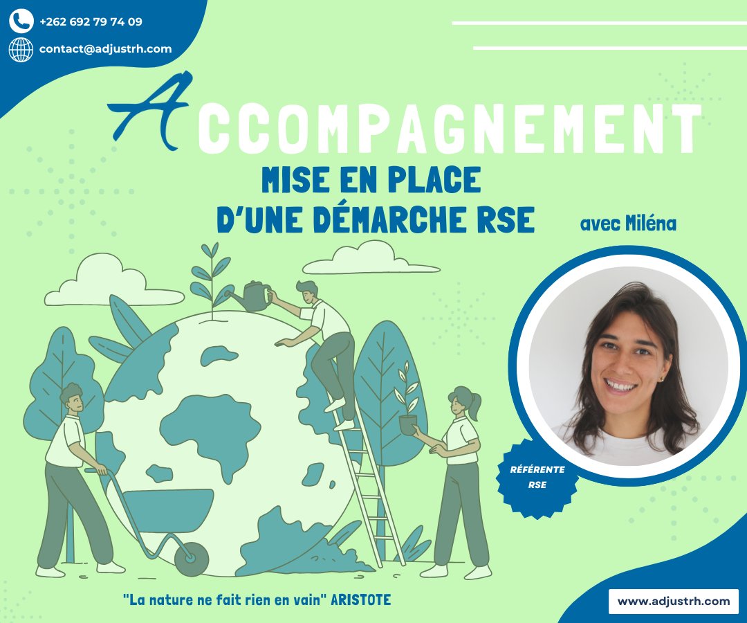 AdjustRh's tweet photo. Envie de vous responsabiliser sur le volet sociétal et écologique ?
Nos consultantes, expertes et certifiées sur le sujet, vous aident à mettre en œuvre une démarche RSE raisonnée et adaptée à votre entreprise.

#rse #engagement #accompagnement #lareunion https://t.co/rZWYbRhoah