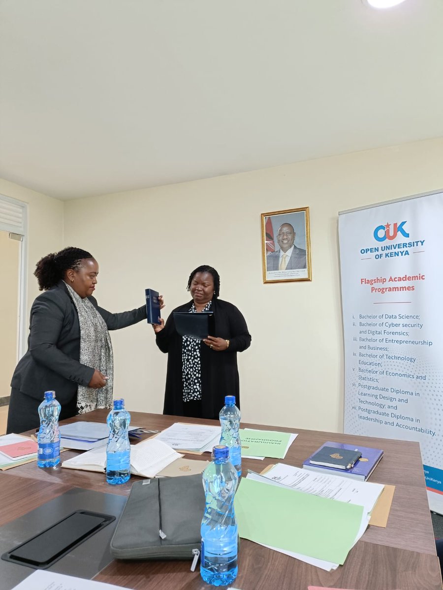 OpenUniKenya's tweet photo. OUK council inaugurated at an event in the university  Headquarters at  Konza Technopolis. https://t.co/tjtW60C56S