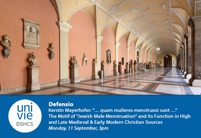 Doctoral School of Historical and Cultural Studies (@dshcs_univie) on Twitter photo Next Monday <a href="/univienna/">Universität Wien</a>: Kerstin Mayerhofer defends her #dissertation on "The Motif of "Jewish Male Menstruation" and its Function in High and Late
Medieval & Early Modern Christian Sources"
#GenderStudies #JewishStudies
ssc-histkultur.univie.ac.at/news-events/te… Next Monday <a href="/univienna/">Universität Wien</a>: Kerstin Mayerhofer defends her #dissertation on "The Motif of "Jewish Male Menstruation" and its Function in High and Late
Medieval & Early Modern Christian Sources"
#GenderStudies #JewishStudies
ssc-histkultur.univie.ac.at/news-events/te…