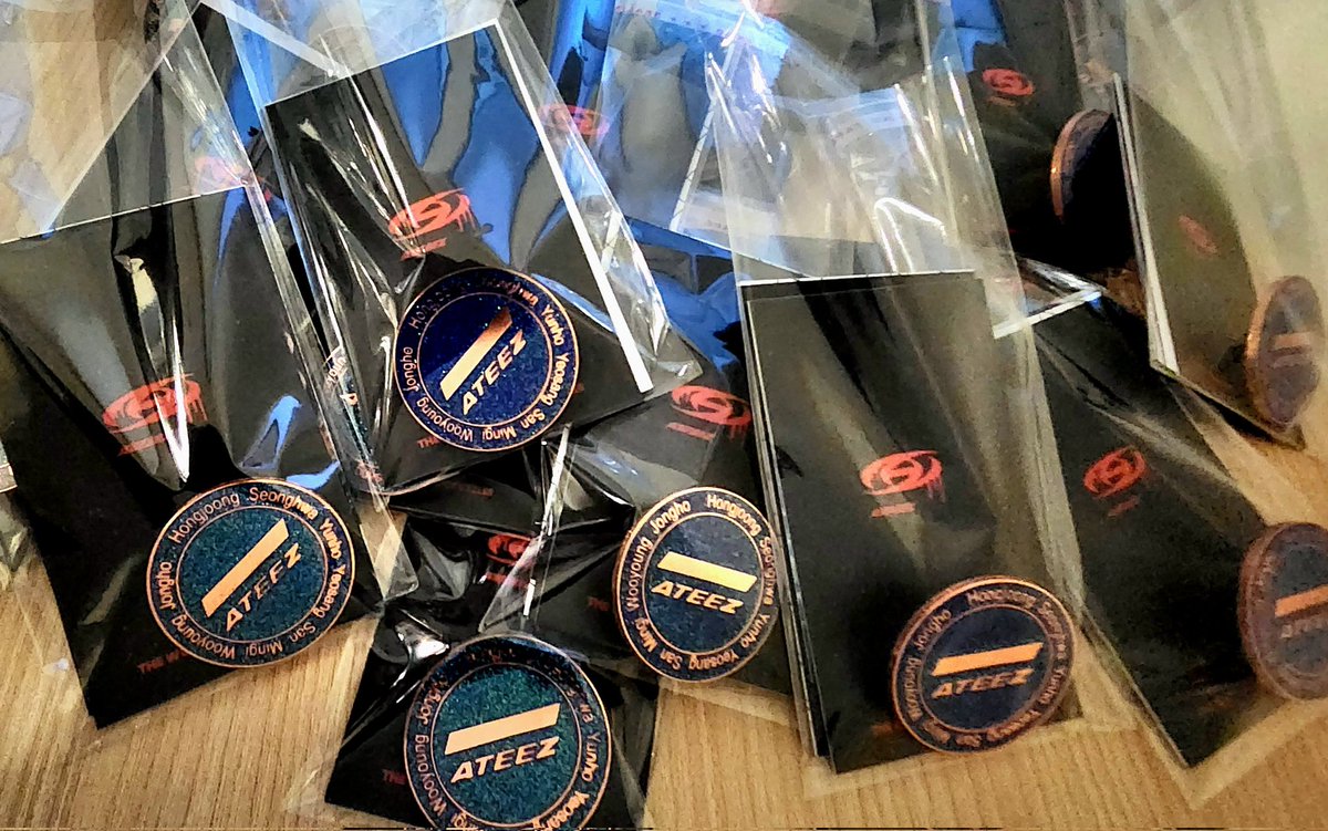 Kpopsizzles1's tweet photo. Ateez nation! Calling for Atinys. 
FREE. FREE. FREE.
Lai Lai come &amp; take
2nd batch - Emblem pins. 
#ateez #hongjoong  #san #yeosang #seonghwa  #ateezworldtour
#TheFellowshipinSingapore
#Break_The_Wall_in_SG
#BreakTheWallTour2023
#Break_The_Wall_SG 
#ATEEZinSG #ATEEZINSINGAPORE https://t.co/9kae1u2Z2E