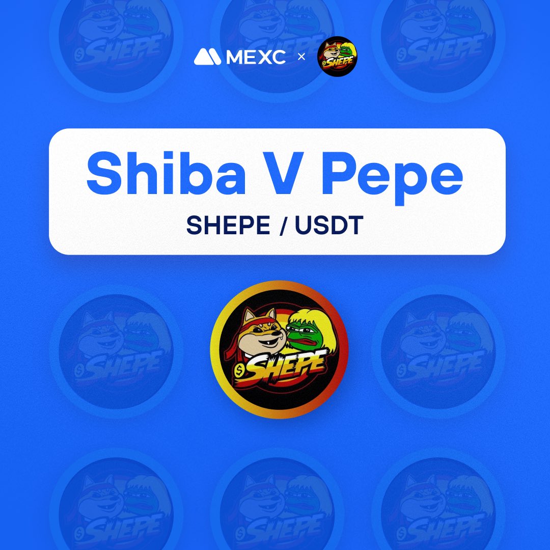 MEXC's tweet photo. 🚨#MEXC new listings alert!    

📈 $SHEPE/USDT will list in the Assessment Zone at 12:00 on Sep 7 (UTC). @shibavspepe

🔹Deposit: Opened
🔹Withdrawal: Sep 8, 12:00 (UTC)

Details: https://t.co/pHScV53LIA https://t.co/ZROIcAtniR