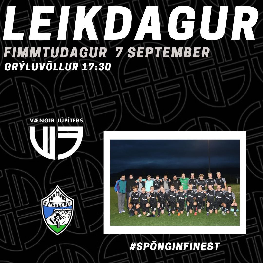 🚨GAMEDAY🚨

Nú er stóra stundin runninn upp, lokaleikur tímabilsins framundan.

Við Vængjamenn tökum flugið yfir hellisheiðina á Grýluvöll. Með góðum úrslitum í kvöld verður ein silfurlituð dolla með í fluginu heim.🏆🙏

Áfram Vængir, stolt Grafarvogs🤍🖤
#Spönginsfinest