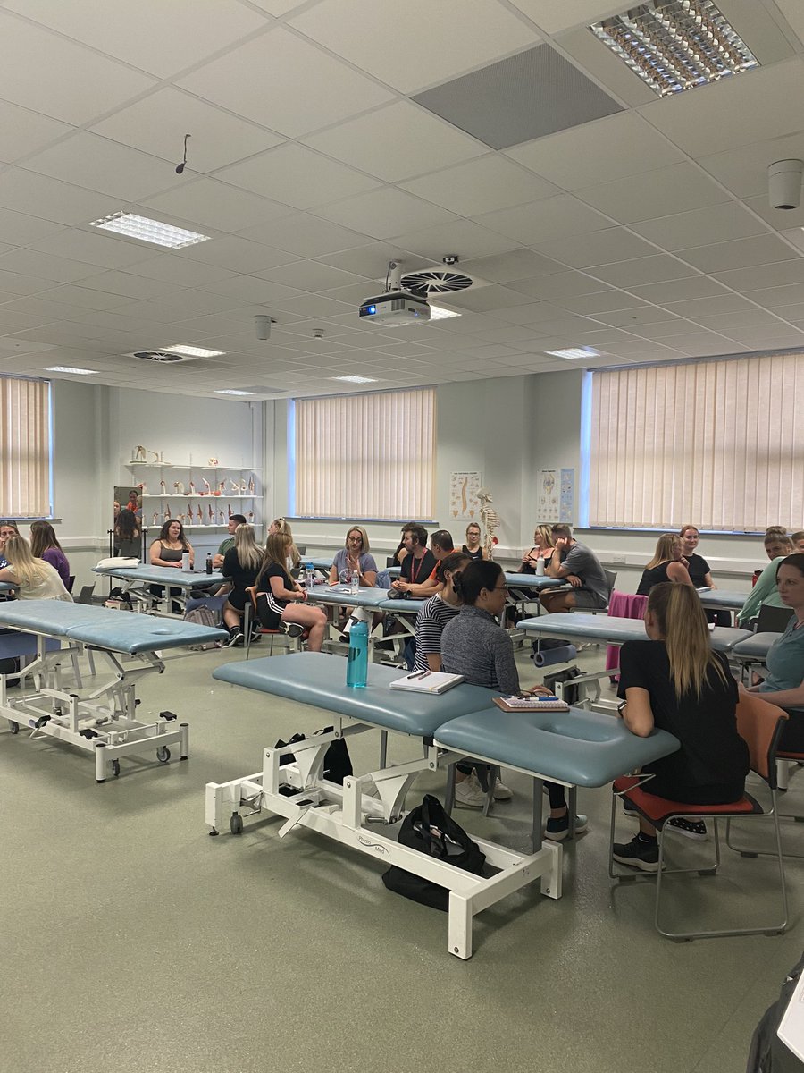 Fabulous first day of the physio degree apprenticeship, great enthusiasm, great group 🤩@uclanphysio @UCLan @WeAreBCHFT @wchc_nhs @MidCheshireNHS @LSC_ICB_AHPs @ELHT_NHS @MBHTTherapies @WHHNHS #workwhileyoulearn #degreeapprenticeship #developingworkforce