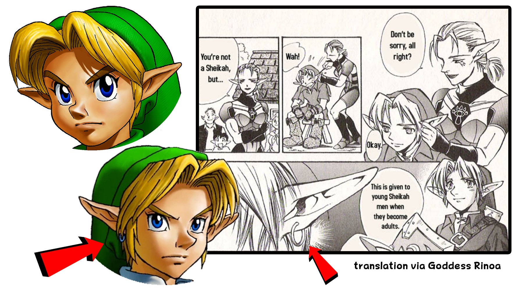 Some of Ocarina of Time manga!