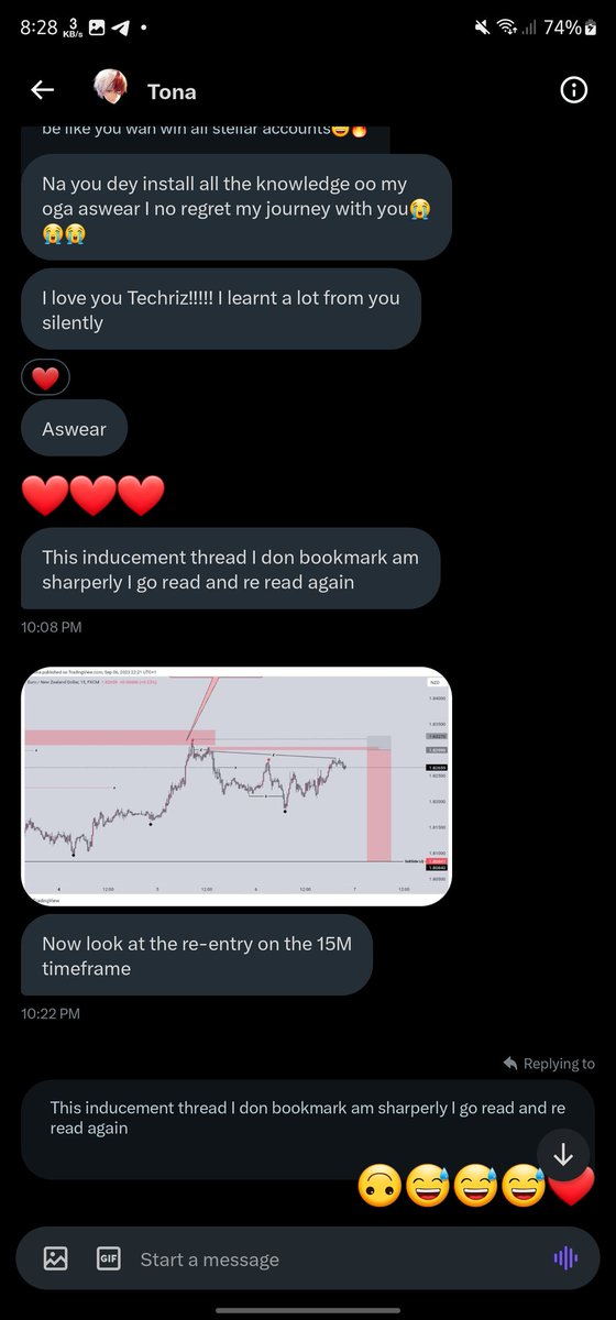 Techriztm's tweet photo. I literally live for this
Thank you, Lord❤️🫶

Learn - Backtest - Implement - Trade - Withdraw - Buy fried rice chop - Rinse &amp; Repeat

Nothing more💯🔥👊 https://t.co/vzZxy7XOKt