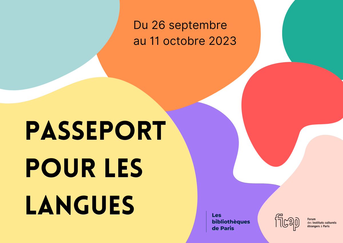 Participez au Passeport pour les langues! 
Découvrez les bases des langues du monde entier le temps d’un atelier, et devenez polyglottes ! 🗣

Japonais, néerlandais, espagnol, allemand, polonais, taïwanais, catalan, hongrois, irlandais, turc, italien…

ficep.info/agenda-ficep
