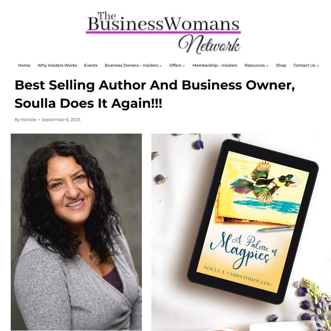 Thank you to the Business Woman's Network for this stunning feature of Soulla Christodoulou and her latest book 𝗔 𝗣𝗮𝗹𝗲𝘁𝘁𝗲 𝗼𝗳 𝗠𝗮𝗴𝗽𝗶𝗲𝘀. Read the full article here thebusinesswomansnetwork.co.uk/best-selling-a… @schristodoulou2 @kingsleypublis1