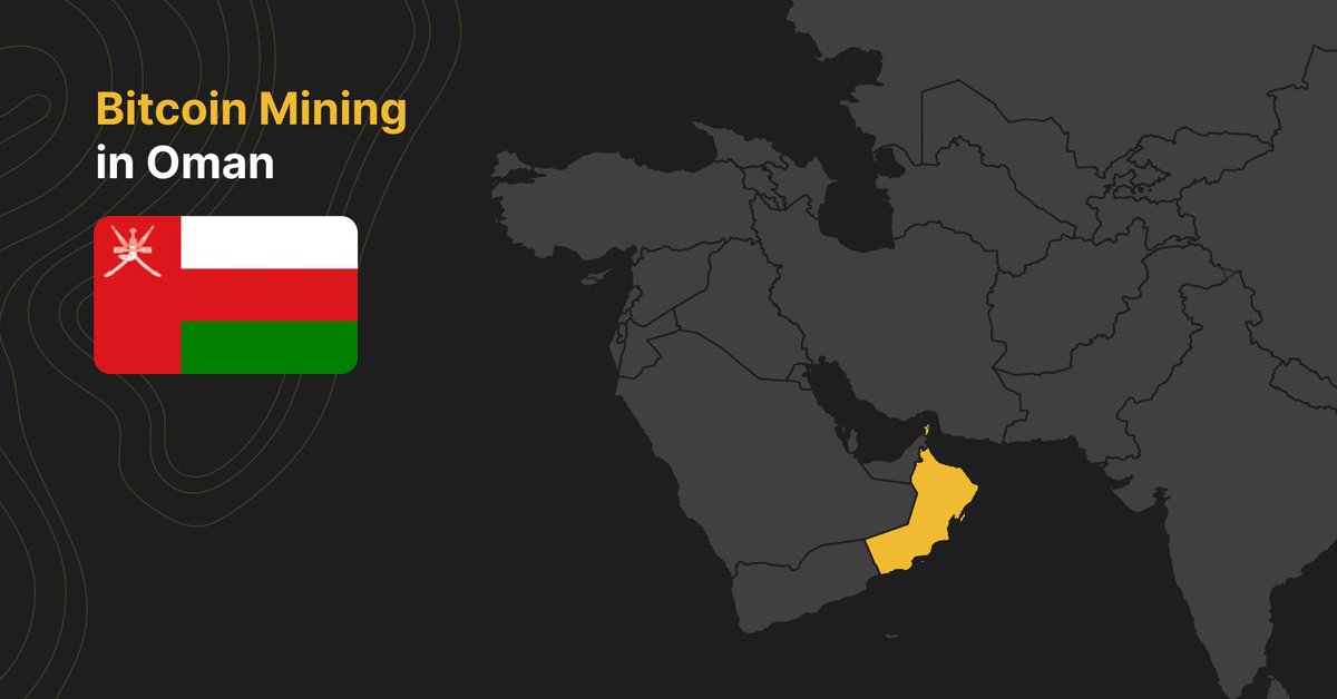 jmellerud's tweet photo. Oman has the potential to become the biggest #bitcoin mining hub in the Middle East.

Read this thread to learn more - and don't forget to read the entire article at the end. https://t.co/R7XVtDdSP7