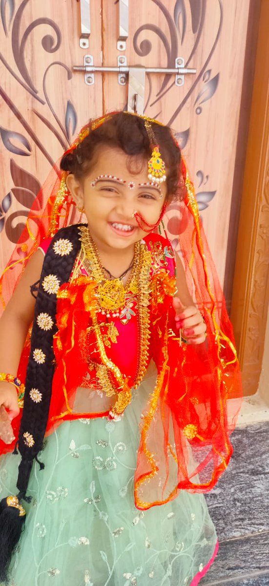 PVSAGAR20's tweet photo. My little princess in Radha Dress https://t.co/pQo82B4CHn