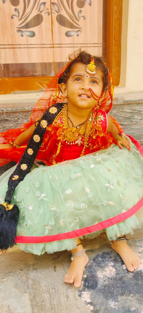 PVSAGAR20's tweet photo. My little princess in Radha Dress https://t.co/pQo82B4CHn