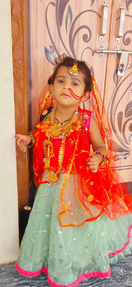 PVSAGAR20's tweet photo. My little princess in Radha Dress https://t.co/pQo82B4CHn
