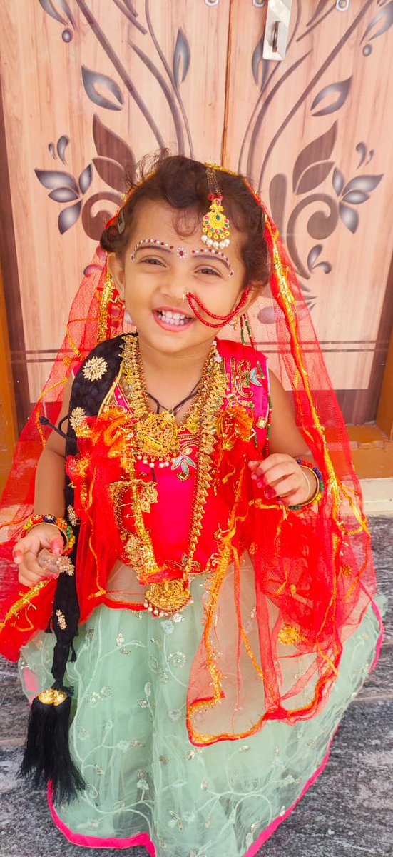 PVSAGAR20's tweet photo. My little princess in Radha Dress https://t.co/pQo82B4CHn
