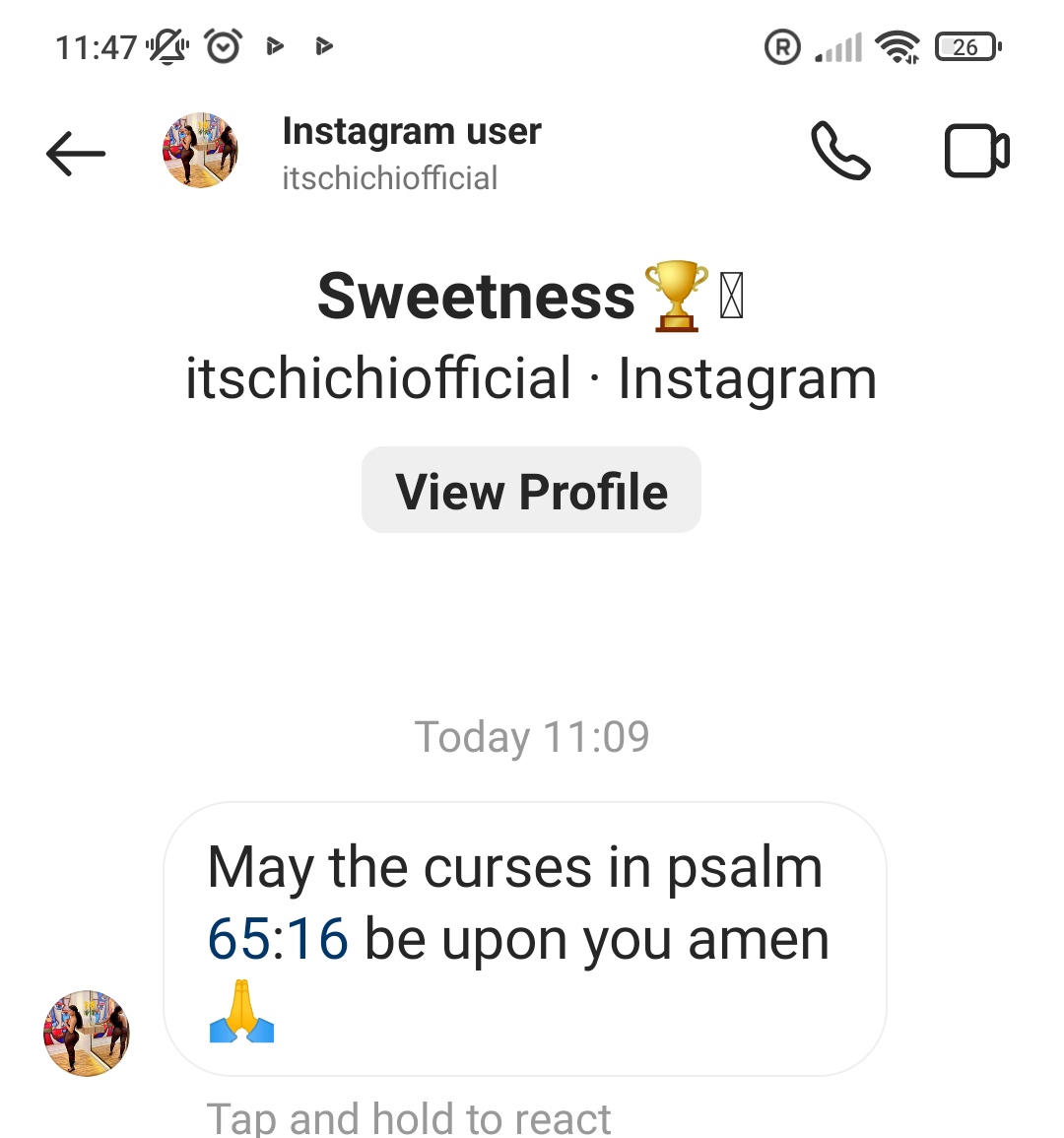 Itsabeatiful's tweet photo. @Chude @chude here is a message from chichi because someone commented in favor of phyna on your IG post https://t.co/LGBpUDQATp