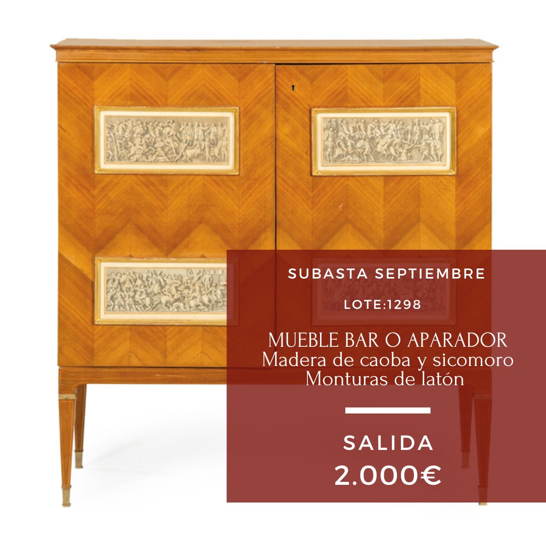 SUBASTASSEGRE's tweet photo. #PaoloBuffa, arquitecto y #diseñador de muebles italiano, nos trae para esta #subasta de #ArtesDecorativas los lotes 1298 y 1295. Puedes encontrar toda la información en nuestro catálogo.
Precio de salida lotes 1298 y 1295: 2.000€ / 800€
@Invertirenarte @ArsMagazine https://t.co/PWXbBVv9Eu