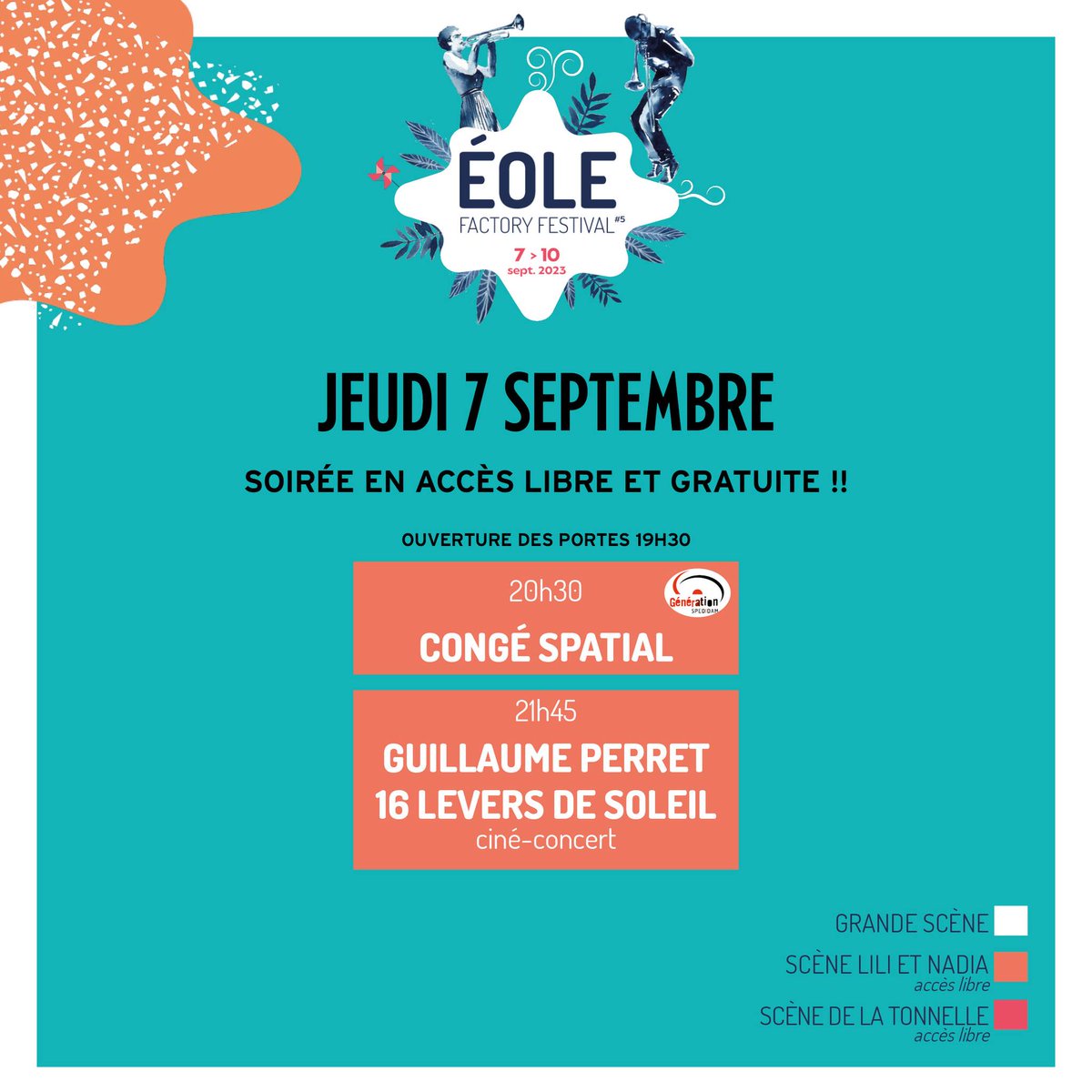 L'équipe du <a href="/ParcAuxEtoiles/">PARC AUX ETOILES</a> est ce soir à <a href="/EoleFactory/">Eole Factory Festival</a> pour des animations de planétarium et une présentation des télescopes !
Venez participer à nos activités et profiter du festival (entrée libre) à partir de 19h30 à l'île Aumône de Mantes-la-Jolie. 
<a href="/CUGPSEO/">Grand Paris Seine & Oise</a> <a href="/OTI_GPSEO/">OTI Terres de Seine</a>