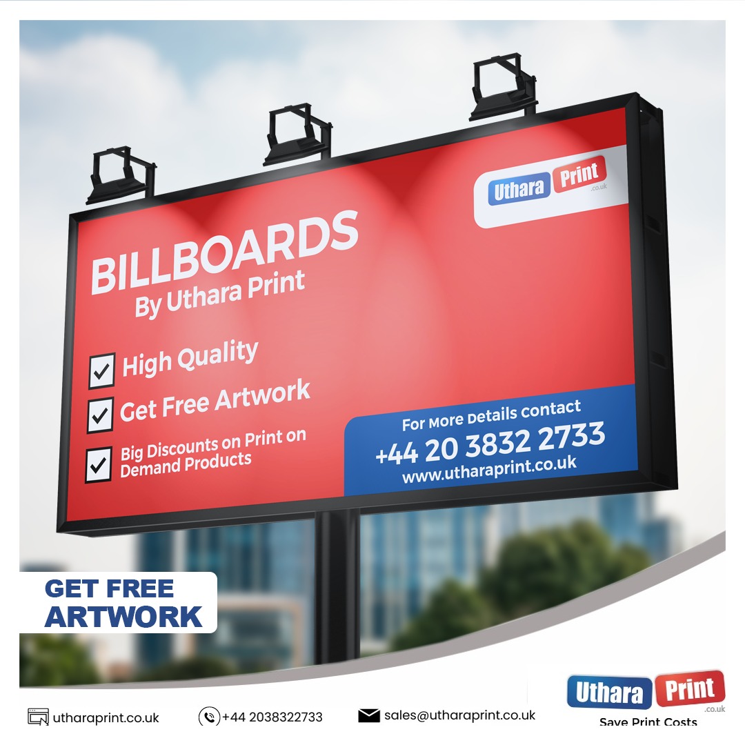 uthraprint's tweet photo. Elevate Your Brand with Custom #Billboards 

Get 25% off on every printing products only at #UtharaPrint Ltd. #UK

Book Your #Design Today: sales@utharaprint.co.uk        +442038322733 

#printondemand #prints #Graphic #graphicdesign #London https://t.co/eq8BNl3a9F