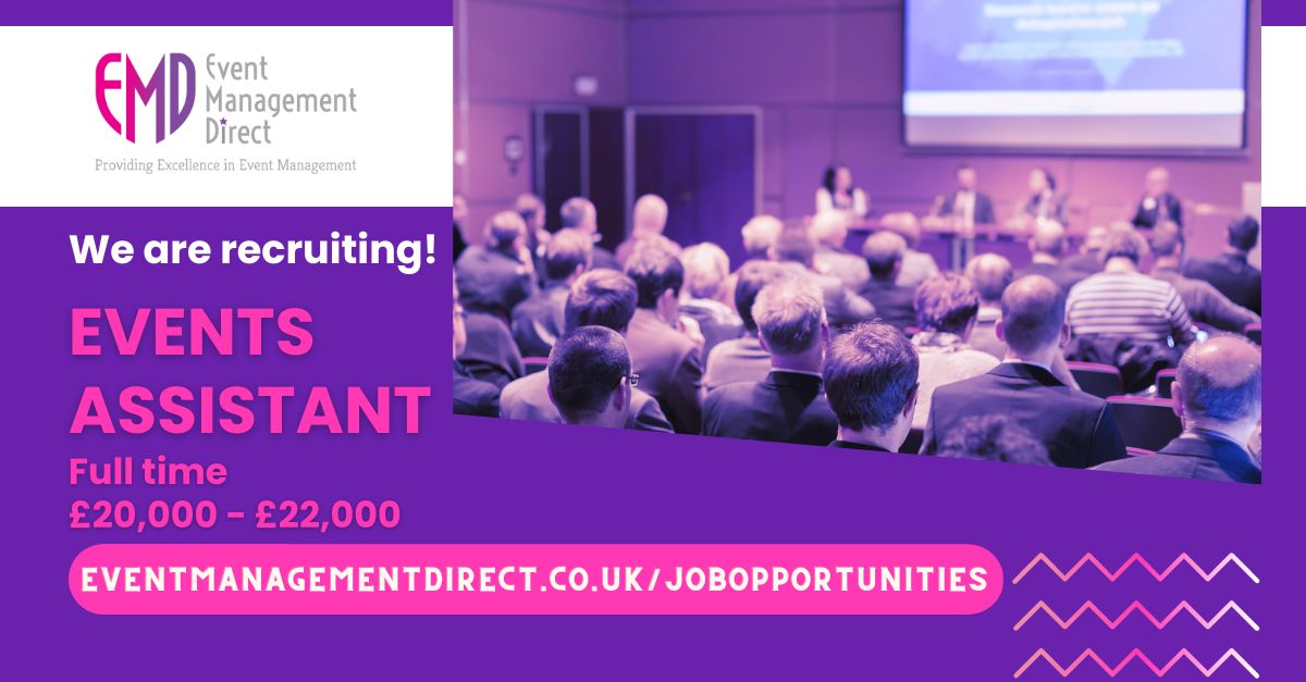 eventmanagementdirect.co.uk/jobopportuniti… #job @Sheffield4Jobs @BizNthSheffield @sheffhallamuni #eventprofs #eventjobs