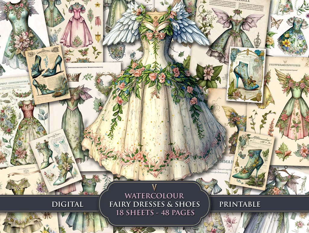 MaryKValentine's tweet photo. 48 #junkJournal pages full of #watercolour fairy dresses & shoes. #Fairywing dresses with #flowers, foliage, crowns & #butterflies. #Printablepages perfect for #scrapbooking, #artjournals and #craftprojects. Includes A5 & A6 pages
Available from #Etsy
https://t.co/m2zHMVd5sh https://t.co/oc4GBIK8o3