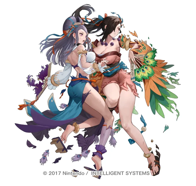 今日から『ファイアーエムブレムヒーローズ』にて配信されます、比翼英雄「揺るぎない絆 カゲロウ」イラストを担当させていただきました～よろしくお願い致します～!My illustration  Bond Unwavering is now available in Fire Emblem Heroes!#FEヒーローズ #FEH #FEHeroes 